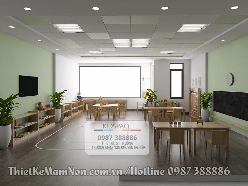 Thiết kế và thi công trọn gói nội thất mầm non Montessori